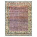 Multicolored Transitional Wool Silk Blend Rug - 8' x 10'6" Default Title