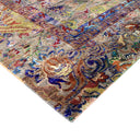 Multicolored Transitional Wool Silk Blend Rug - 7'8" x 9'10" Default Title