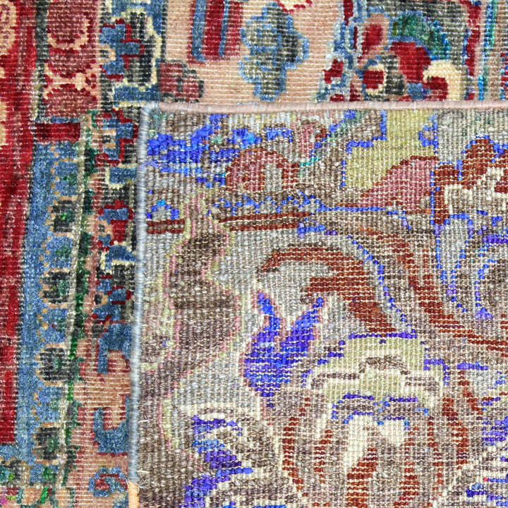 Multicolored Transitional Wool Silk Blend Rug - 7'8" x 9'10" Default Title