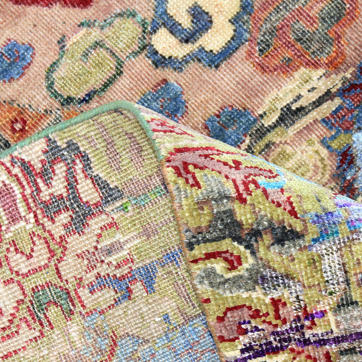 Multicolored Transitional Wool Silk Blend Rug - 7'8" x 9'10" Default Title