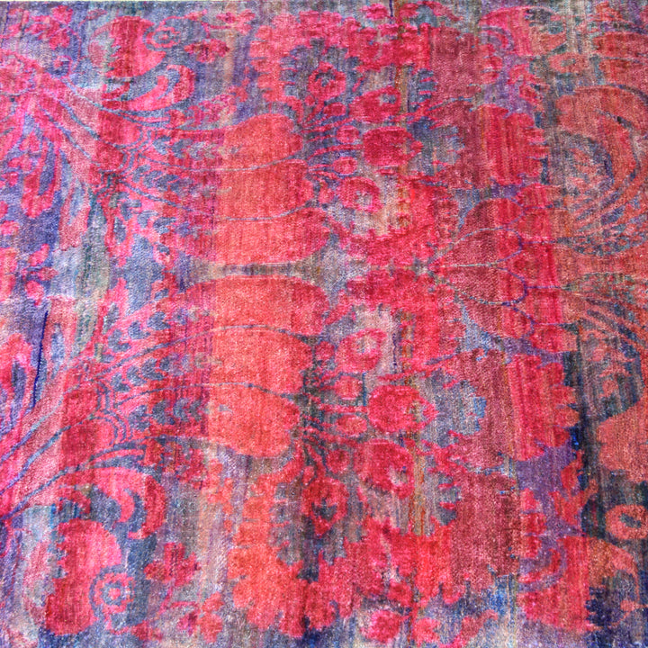 Pink and Purple Transitional Silk Runner - 3' x 21'10" Default Title