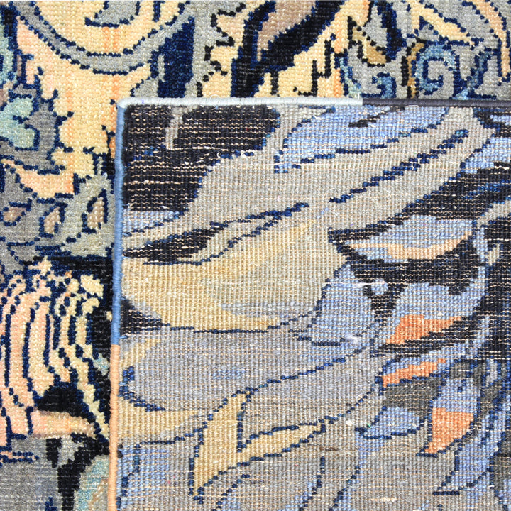 Blue Transitional Silk Wool Blend Rug - 7'9" x 10'1" Default Title