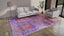 Purple Transitional Wool Silk Blend Rug - 8'10" x 12'1"