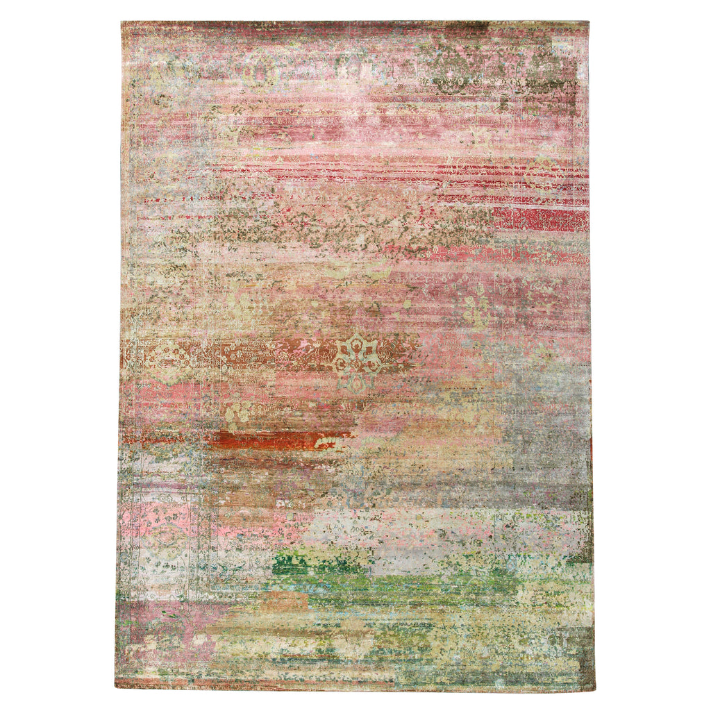 Multicolored Transitional Silk Rug - 8'8" x 12'6" Default Title