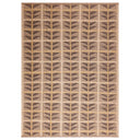 Brown Geometric Swedish Style Wool Kilim Rug - 9' x 12'