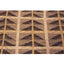 Brown Geometric Swedish Style Wool Kilim Rug - 9' x 12'