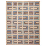 Multicolored Swedish Style Wool Kilim Rug - 8' x 10'3"