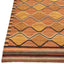 Orange Geometric Swedish Style Wool Kilim Rug - 6'3" x 9'4"