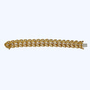 2.50 ct. Textured Gold Diamond Bracelet