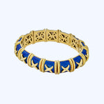 Hidalgo Blue Enamel Bangle