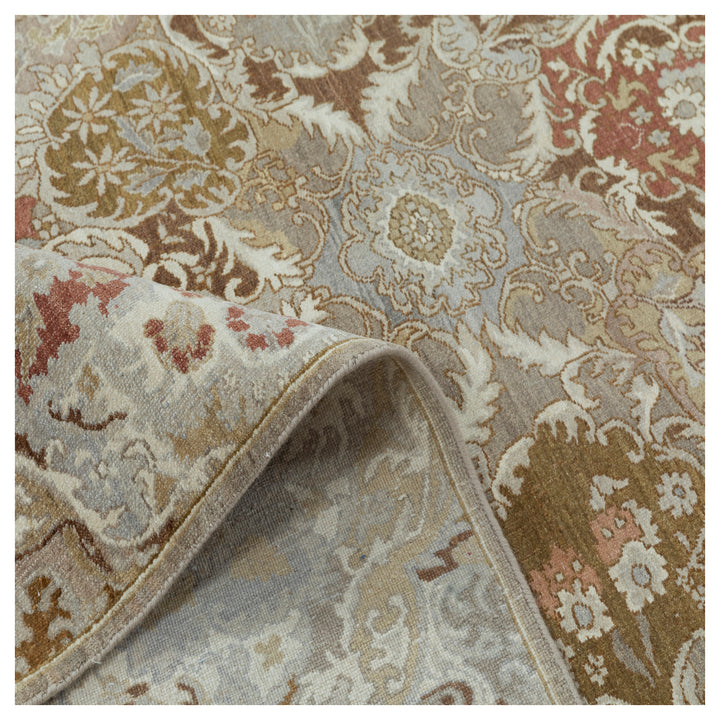 Multicolored Transitional Silk Rug - 9'11" x 14'7"