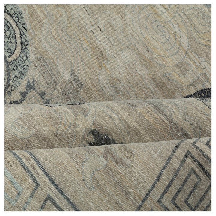 Multicolored Dragon Transitional Wool Rug - 8' x 10'