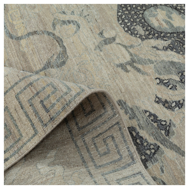 Multicolored Dragon Transitional Wool Rug - 8' x 10'