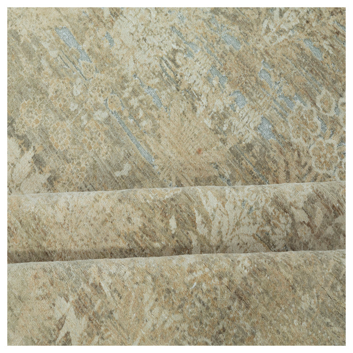 Beige Transitional Wool Rug - 9'6" x 13'6"