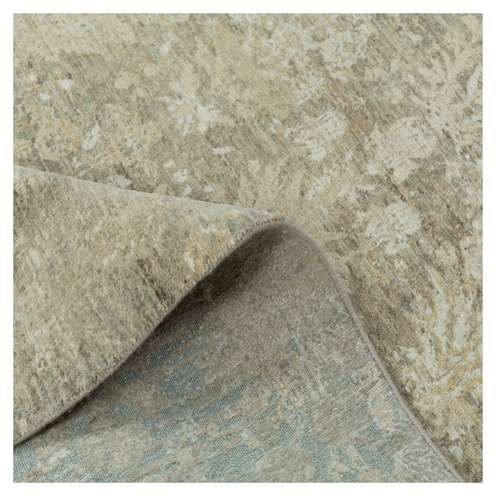 Beige Transitional Wool Rug - 9'6" x 13'6"