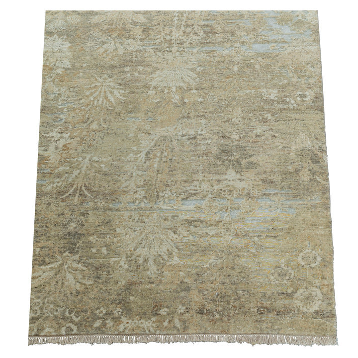 Beige Transitional Wool Rug - 9'6" x 13'6"