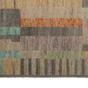 Zameen Patterned Transitional Wool Rug - 4'2" x 5'11"