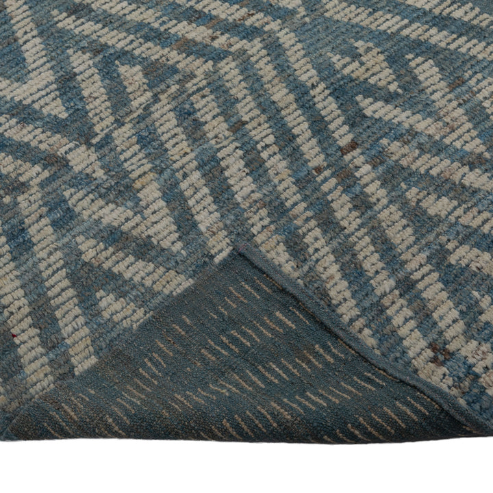 Zameen Patterned Transitional Wool Rug - 3'2" x 10'2"