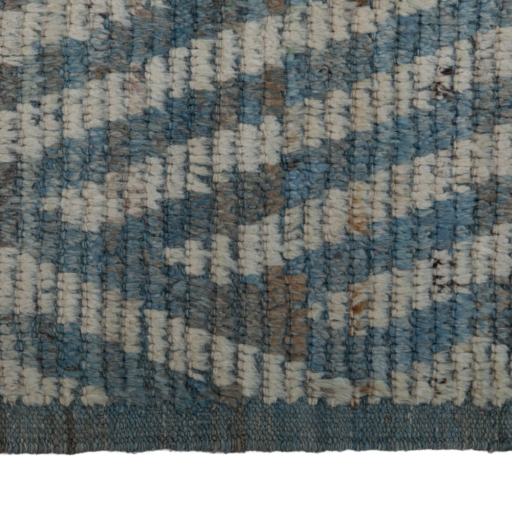 Zameen Patterned Transitional Wool Rug - 3'2" x 10'2"