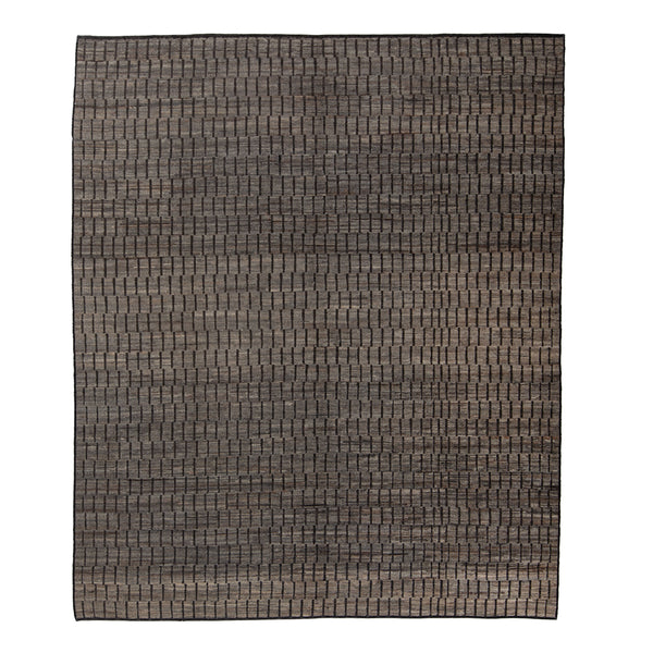 Zameen Patterned Transitional Wool Rug - 8'7" x 10'1"