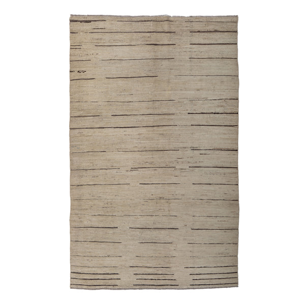 Zameen Patterned Transitional Wool Rug - 5'6" x 9'1"