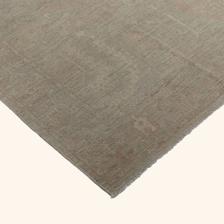 Zameen Patterned Transitional Wool Rug - 4' x 6'