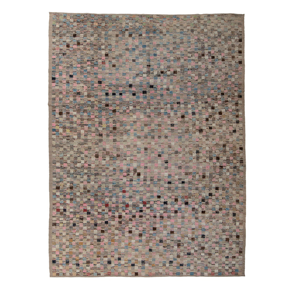 Zameen Patterned Transitional Wool Rug - 10'5" x 13'10"