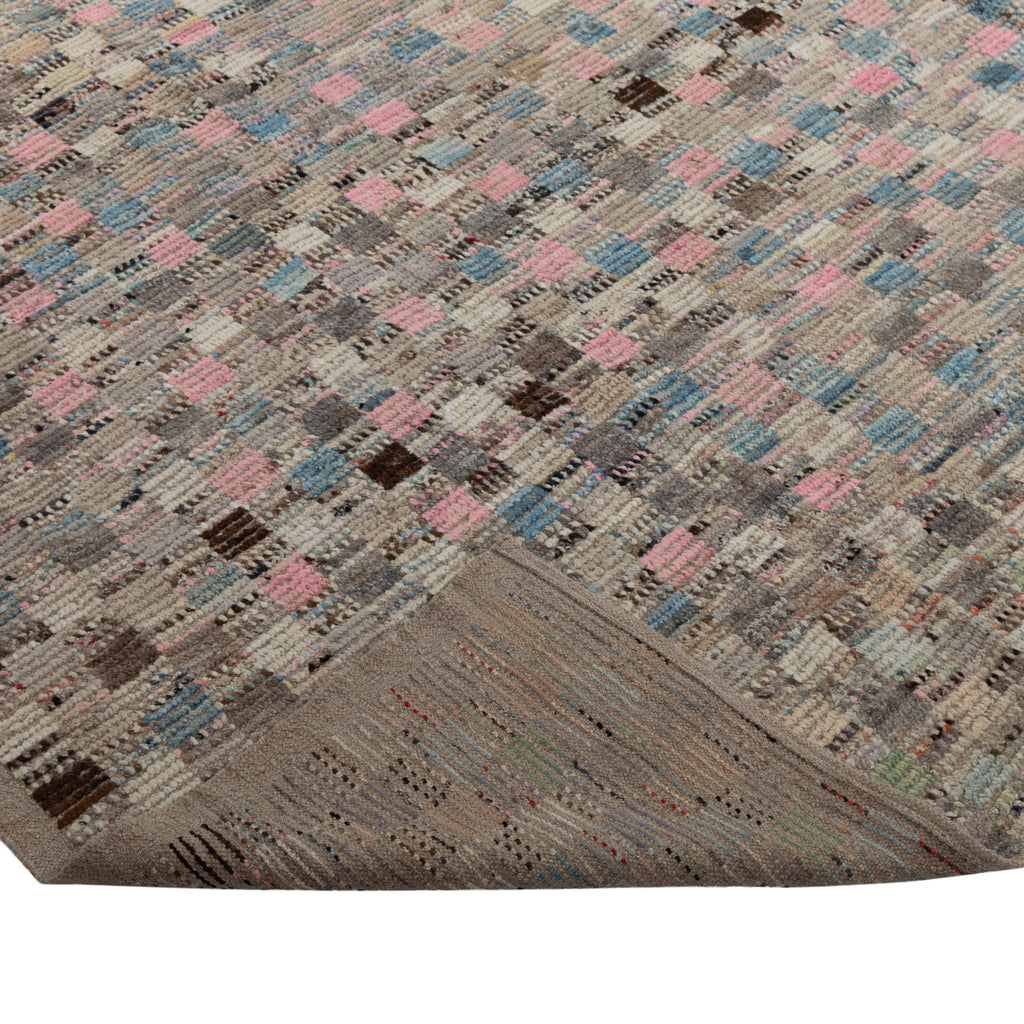 Zameen Patterned Transitional Wool Rug - 10'5" x 13'10"