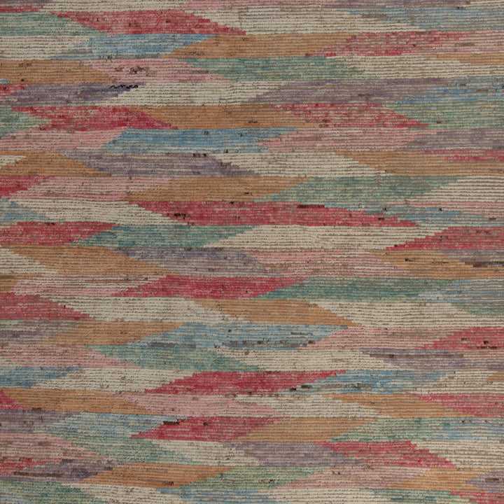 Zameen Patterned Transitional Wool Rug - 9'3" x 12'3"