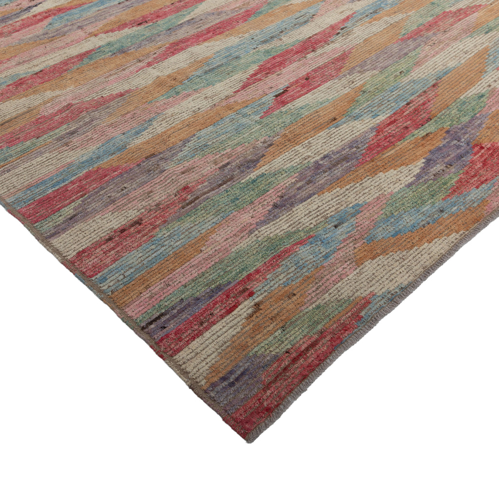 Zameen Patterned Transitional Wool Rug - 9'3" x 12'3"