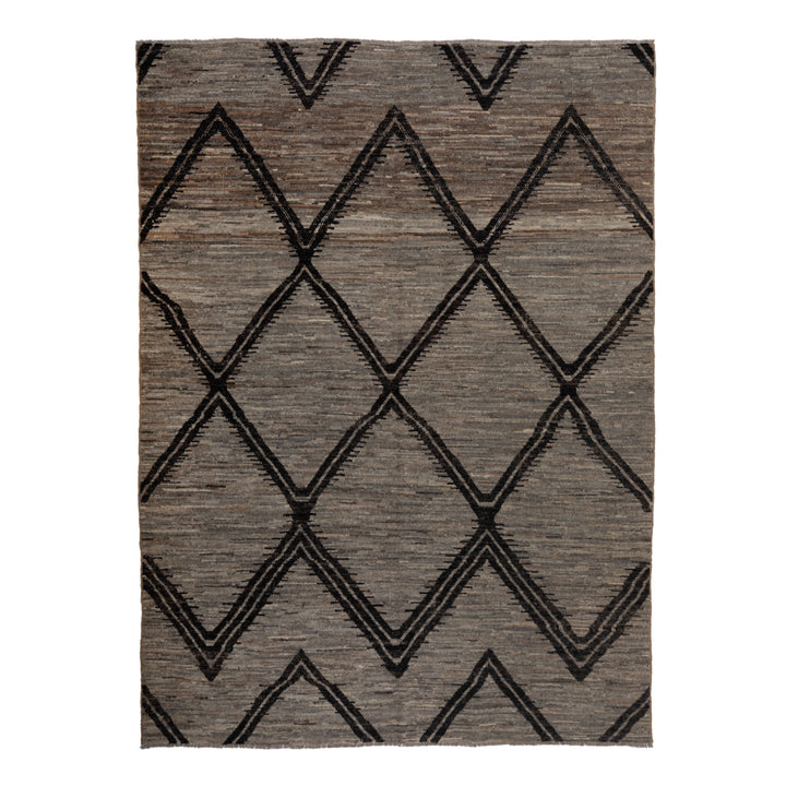 Zameen Patterned Transitional Wool Rug - 6'4" x 8'7"