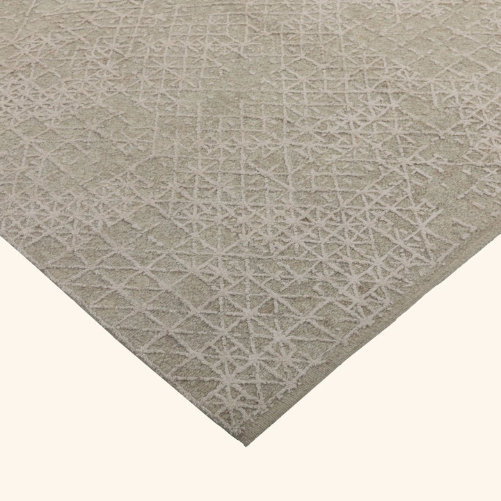 Contemporary Ghazni Wool /Silk Rug - 9' x 12'1"
