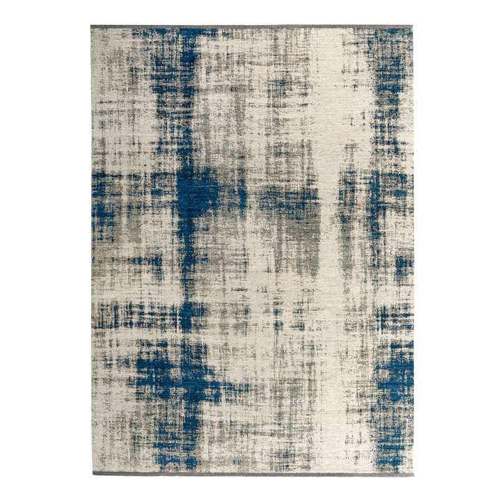 Blue & Green Stelle Distressed Contemporary Wool Rug - 9' x 12'5"