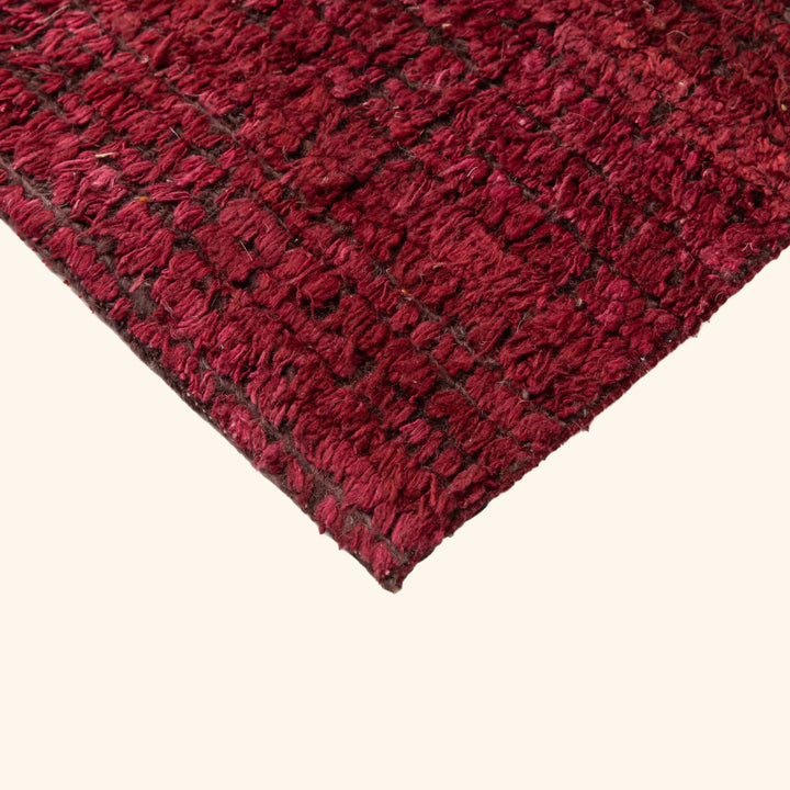 Gridiron Hand Knotted Wool Silk Blend