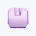 Tall Crystal Candle Holder Violet