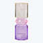 Ornamental Crystal Candle Holder Butter/Baby Pink/Violet