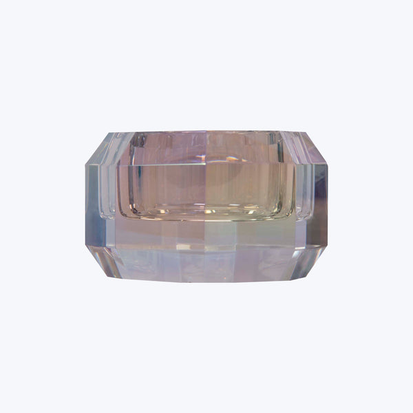 Round Crystal Candle Holder Rainbow