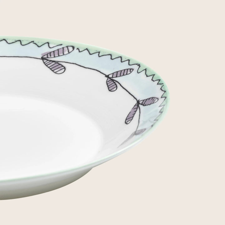 Midnight Flowers Pasta Bowl Blossom Milk