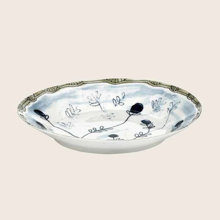 Midnight Flowers Pasta Bowl Mirtillo Tea