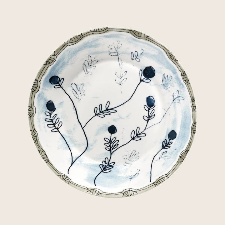 Midnight Flowers Pasta Bowl Mirtillo Tea