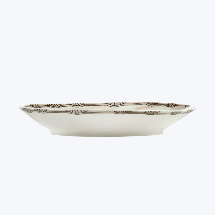 Midnight Flowers Pasta Bowl Mirtillo Nude