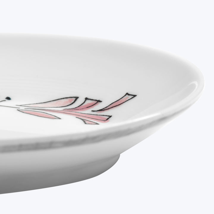 Midnight Flowers Side Dish Fiore Rosa