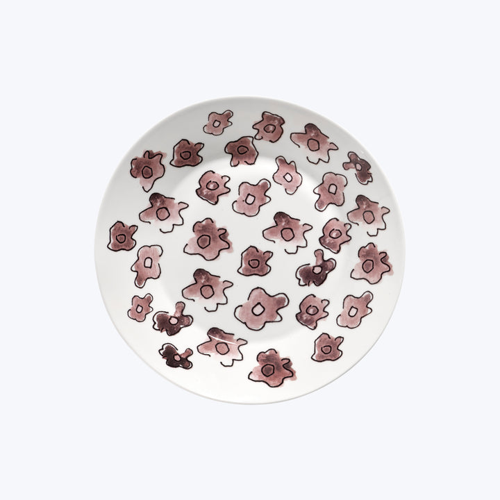 Midnight Flowers Side Dish Dark Viola