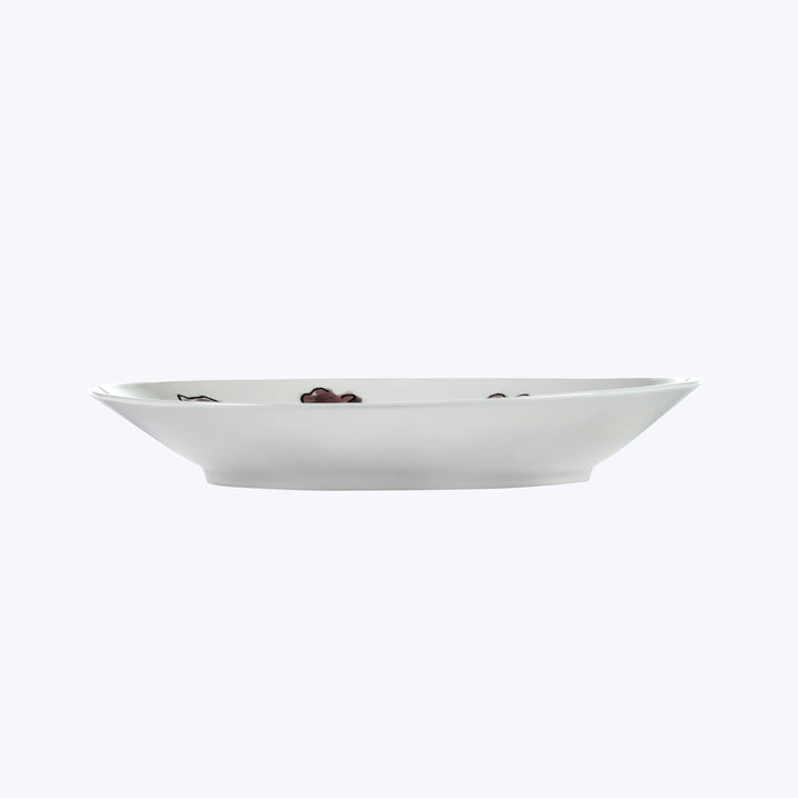 Midnight Flowers Side Dish Dark Viola