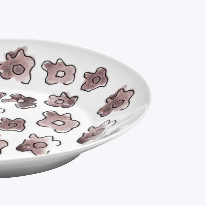 Midnight Flowers Side Dish Dark Viola