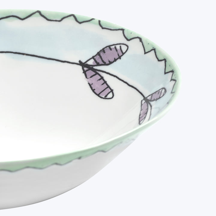 Midnight Flowers Fruit Bowl Blossom Milk