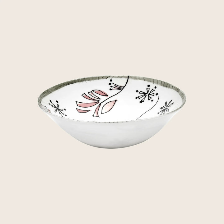 Midnight Flowers Fruit Bowl Fiore Rosa