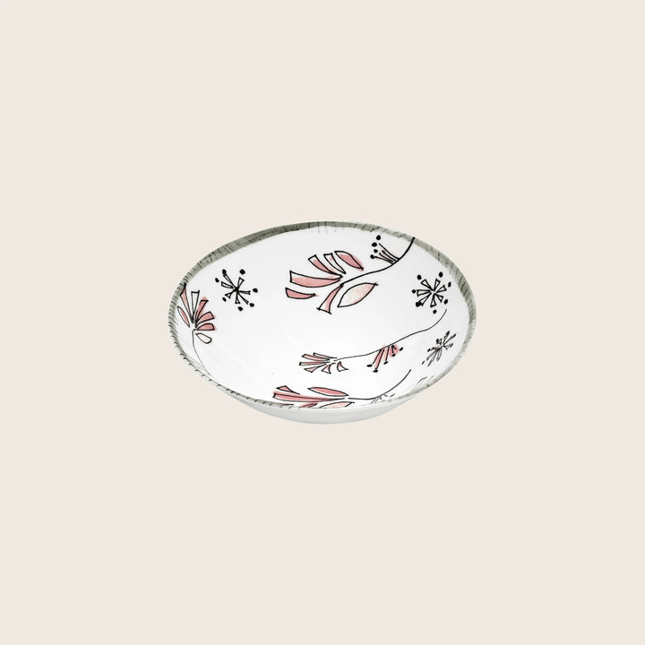 Midnight Flowers Fruit Bowl Fiore Rosa