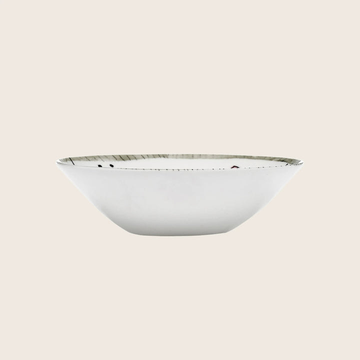 Midnight Flowers Fruit Bowl Fiore Rosa
