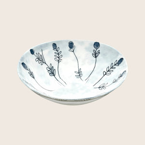 Midnight Flowers Low Soup Bowl Mirtillo Tea - hover